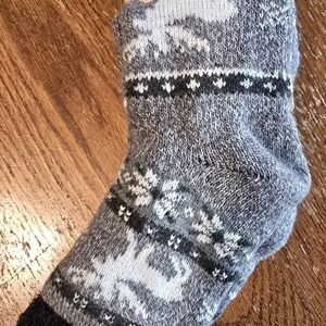 Gray Patterned Men's Socks